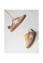 Tenis Pisos Para Mujer Flat Rosa Palido Oliva Tiza de Pisos