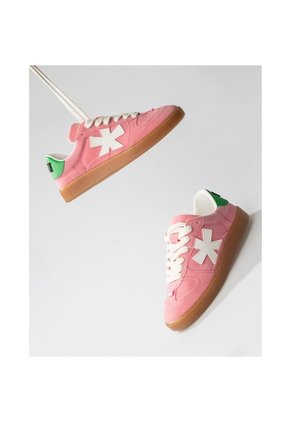Tenis Pisos Para Mujer Flat Rosa Power Pino Tiza
