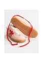 Tenis Pisos Para Mujer Flat Palo Rosa Rojo X de Pisos