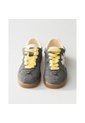 Tenis Pisos Para Hombre Flat Gris Mouse Amarillo Tiza de Pisos