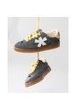 Tenis Pisos Para Hombre Flat Gris Mouse Amarillo Tiza de Pisos