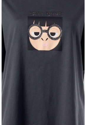 Camiseta De Edna Moda Relax Fit Para Mujer S