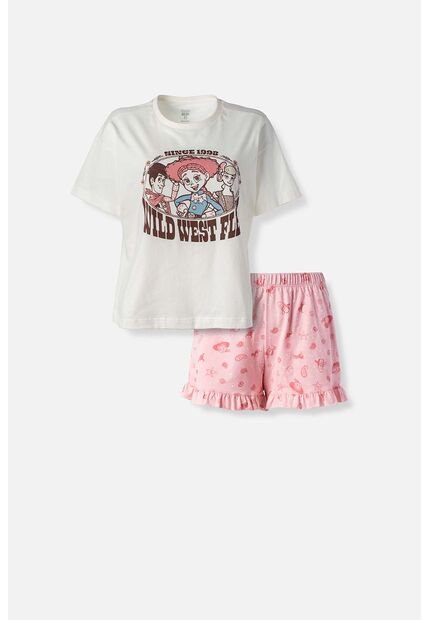 Pijama De Toy Story Con Pantalon Corto Para Mujer S