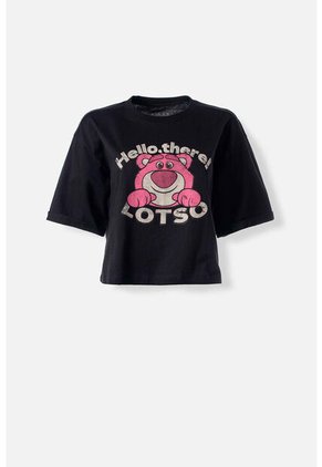 Camiseta De Lotso Boxy Fit Para Mujer M