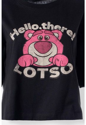 Camiseta De Lotso Boxy Fit Para Mujer M