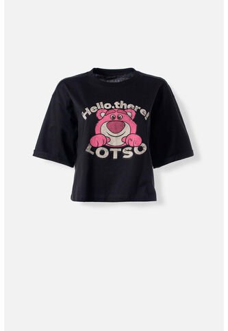 Camiseta De Lotso Boxy Fit Para Mujer S PIXAR