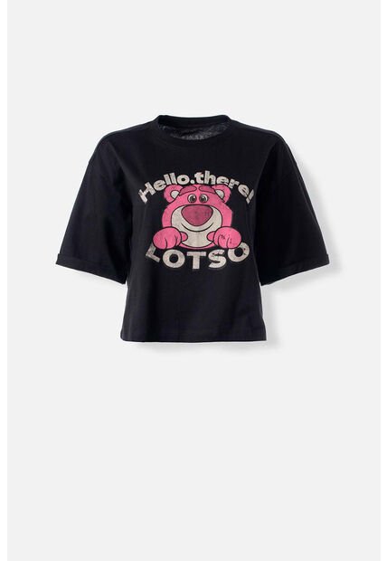 Camiseta De Lotso Boxy Fit Para Mujer L