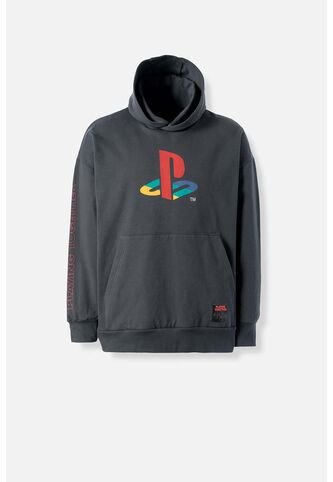 Buzo De Play Station Cerrado Gris Para Hombre M PLAY STATION