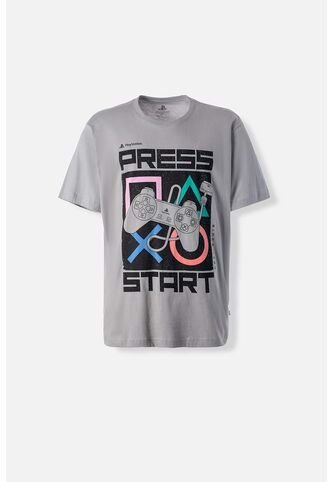 Camiseta De Play Station Regular Fit Para Hombre XS PLAY STATION