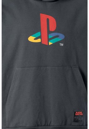 Buzo De Play Station Cerrado Gris Para Hombre M