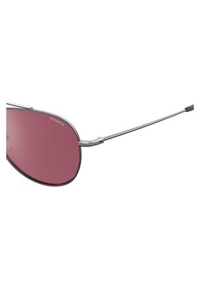 Gafas Polaroid Metal Plateado Hombre