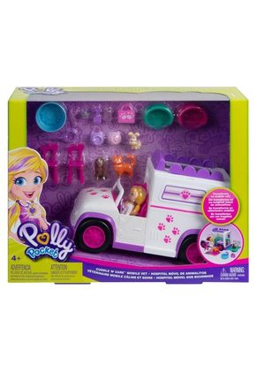 Polly Pocket Hospital Móvil De Animalitos