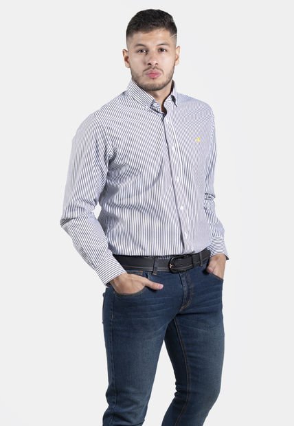 Camisa De Vestir Italian Negro Para Hombre