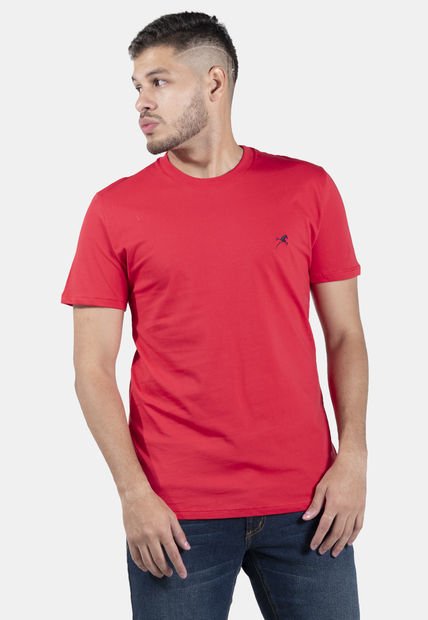 Camiseta Clásica Rojo Para Hombre