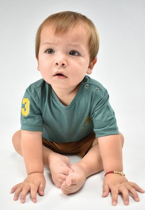 Camiseta Lego Verde Oscuro Para Bebé