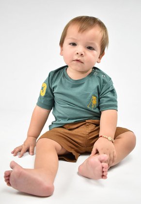 Camiseta Lego Verde Oscuro Para Bebé