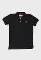 Polo Clásica Two Negro Para Niño de POLO ATLANTIC
