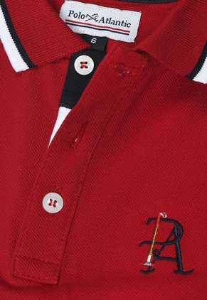 Polo Ilkan Rojo Line Para Niño