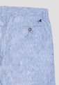 Bermuda Asis Lino Azul Para Hombre de POLO ATLANTIC