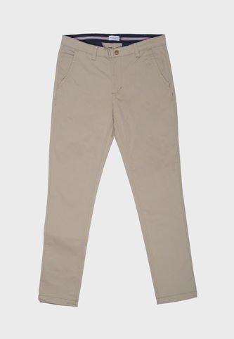 Pantalón En Dril Básico Para Hombre Gris