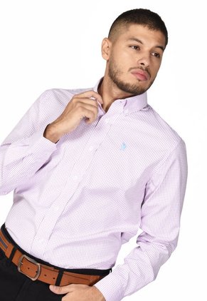 Camisa De Vestir Harry Lila Para Hombre