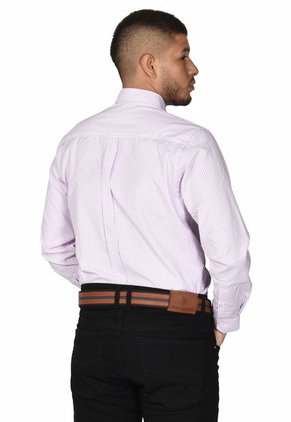 Camisa De Vestir Harry Lila Para Hombre