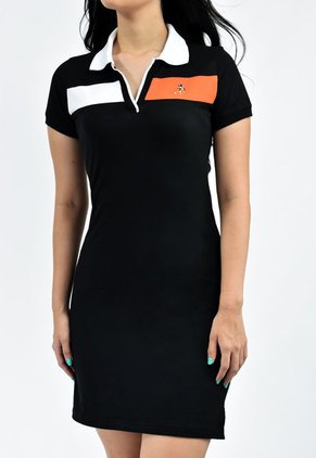 Vestido Polo Texas Negro Para Mujer
