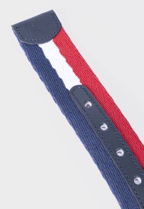 Cinturón Reata Azul/rojo/blanco Para Hombre