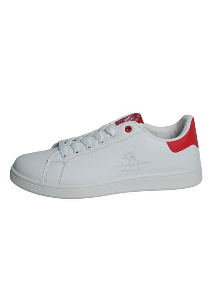 Tenis Polo Club Hombre White/Red