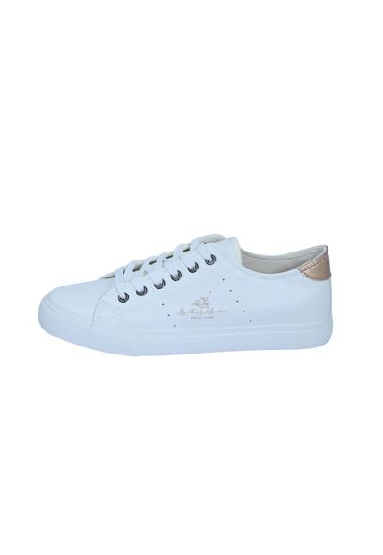 Tenis Polo Club Mujer White/Rose Gold