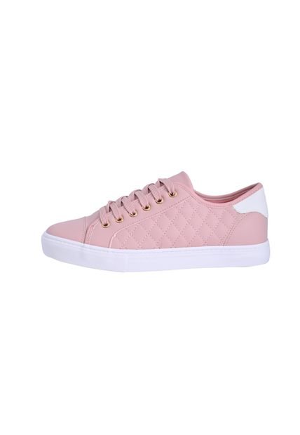 Tenis Polo Club Mujer Pink/White