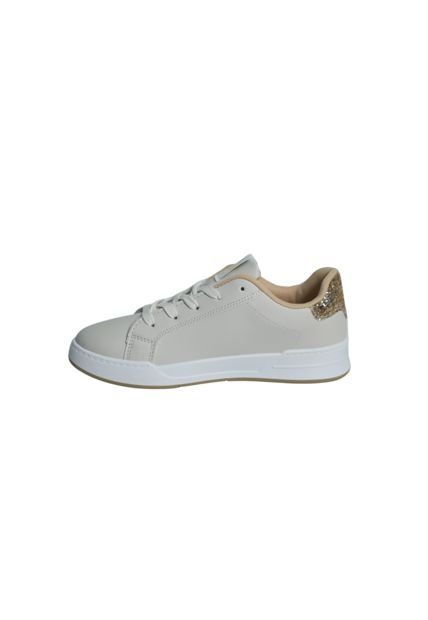 Tenis Polo Club Mujer Beige/Gold