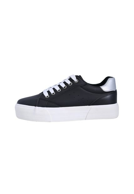 Tenis Polo Club Mujer Black/Silver