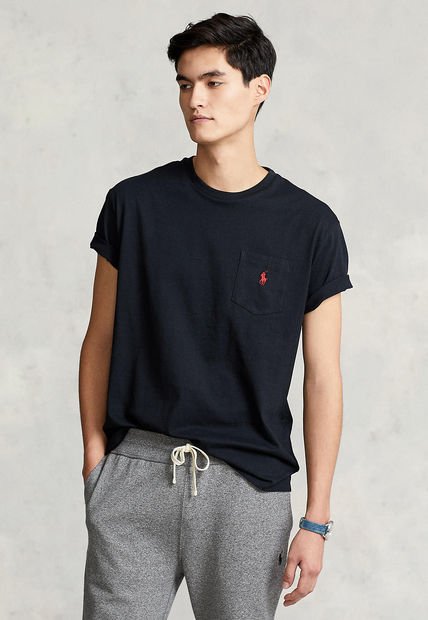 Camiseta Negro-Rojo Polo Ralph Lauren