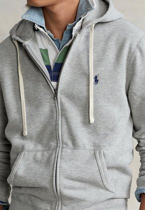 Hoodie Gris-Blanco Polo Ralph Lauren