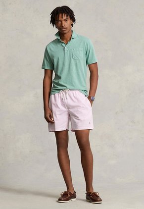 Pantaloneta de Baño Rosa-Blanco Polo Ralph Lauren