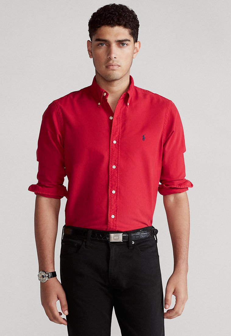 camisa roja ralph lauren
