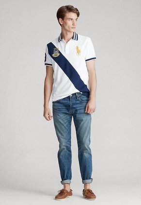 Polo Blanco-Azul Polo Ralph Lauren
