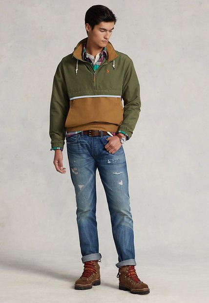 Chaqueta Verde Oliva-Marfil Polo Ralph Lauren