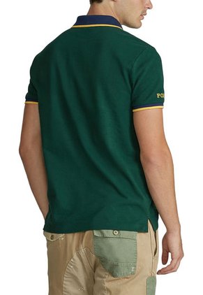 Polo Verde-Azul-Amarillo Polo Ralph Lauren M Classics Green Ssl Knt