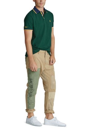 Polo Verde-Azul-Amarillo Polo Ralph Lauren M Classics Green Ssl Knt