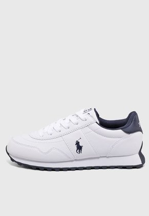 Tenis Lifestyle Blanco-Azul Polo Ralph Lauren Jr Train 89 PP