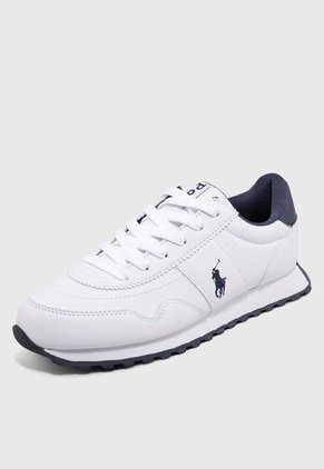 Tenis Lifestyle Blanco-Azul Polo Ralph Lauren Jr Train 89 PP