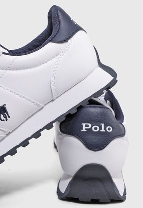 Tenis Lifestyle Blanco-Azul Polo Ralph Lauren Jr Train 89 PP