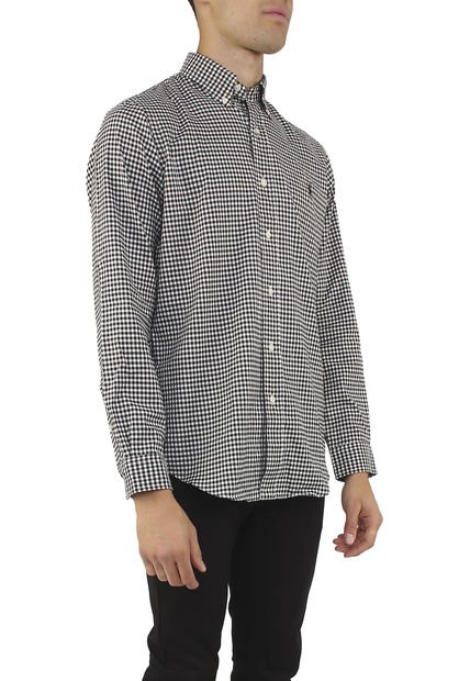 Camisa Negro-Blanco Polo Ralph Lauren Multi Cu Bd Ppc