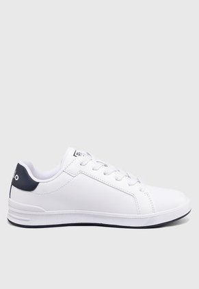 Tenis Lifestyle Blanco-Azul  Polo Ralph Lauren Jr Heritage Court II
