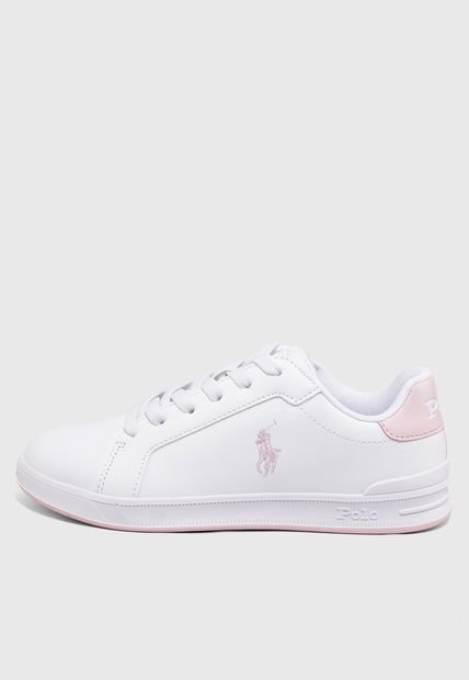 Tenis Lifestyle Blanco-Rosa Polo Ralph Lauren Jr