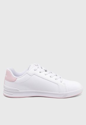 Tenis Lifestyle Blanco-Rosa Polo Ralph Lauren Jr