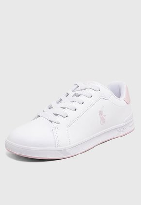 Tenis Lifestyle Blanco-Rosa Polo Ralph Lauren Jr