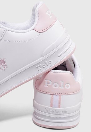 Tenis Lifestyle Blanco-Rosa Polo Ralph Lauren Jr